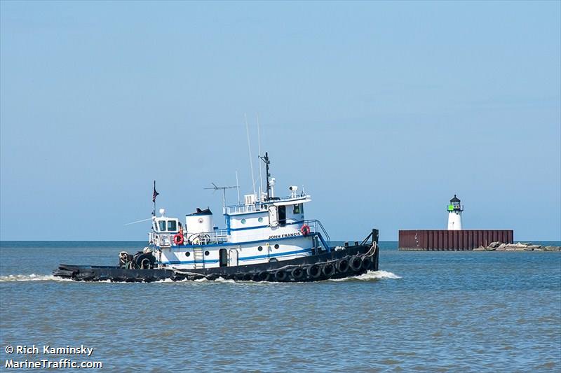 john francis (Cargo ship) - IMO , MMSI 367504220, Call Sign WDF9347 under the flag of United States (USA)