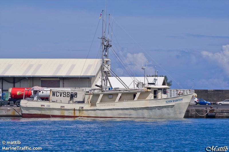 seven daughters (Fishing vessel) - IMO , MMSI 367721000, Call Sign WCV9880 under the flag of United States (USA)