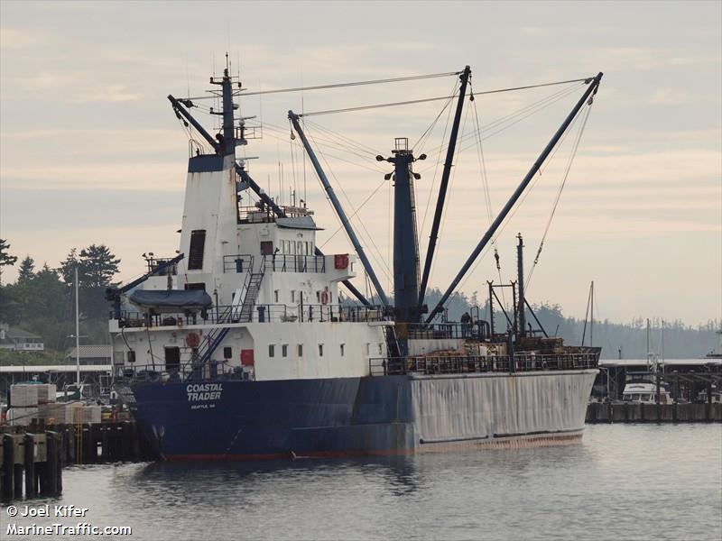 coastal trader (Refrigerated Cargo Ship) - IMO 5408491, MMSI 368682000, Call Sign WSL8560 under the flag of United States (USA)