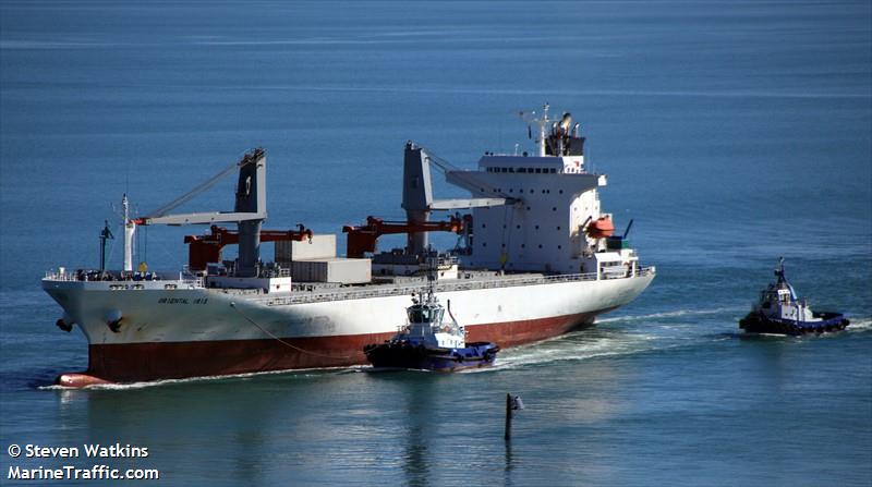 oriental iris (Refrigerated Cargo Ship) - IMO 9167796, MMSI 372645000, Call Sign HOUJ under the flag of Panama