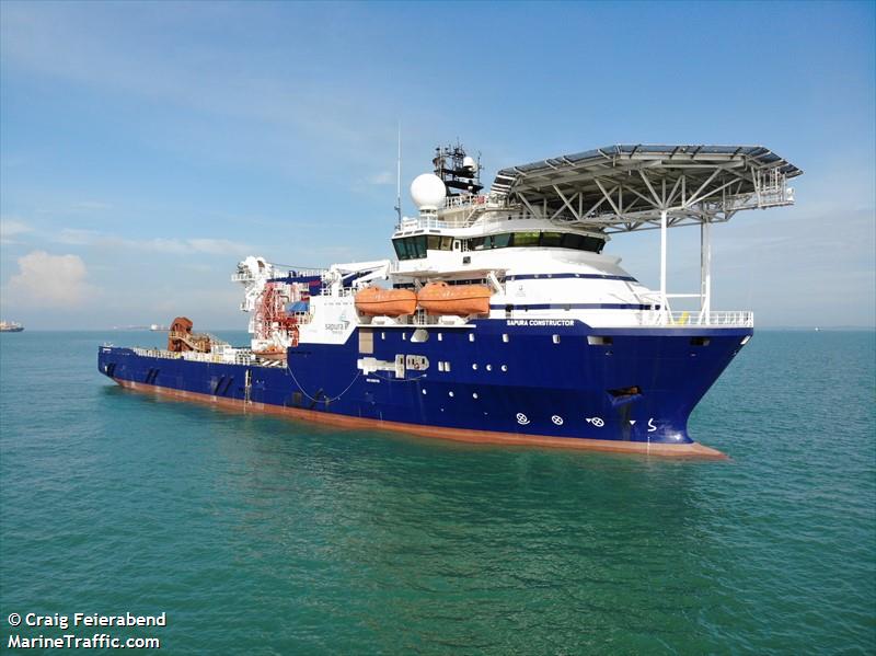 sapura constructor (Offshore Support Vessel) - IMO 9392705, MMSI 373335000, Call Sign H9YT under the flag of Panama