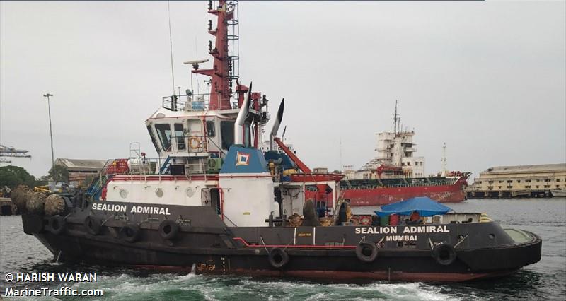 sealion admiral (Tug) - IMO 9517733, MMSI 419000282, Call Sign AVKW under the flag of India