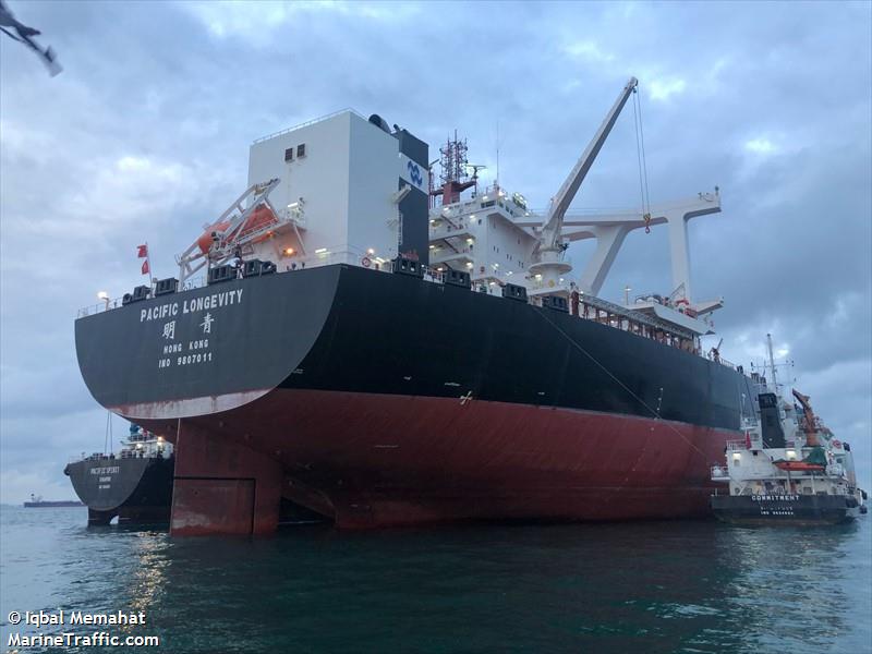 pacific longevity (Bulk Carrier) - IMO 9807011, MMSI 477286700, Call Sign VRRI9 under the flag of Hong Kong