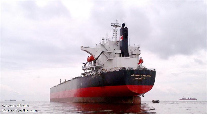 mv.arimbi baruna (Bulk Carrier) - IMO 9362243, MMSI 525012349, Call Sign P L M J under the flag of Indonesia