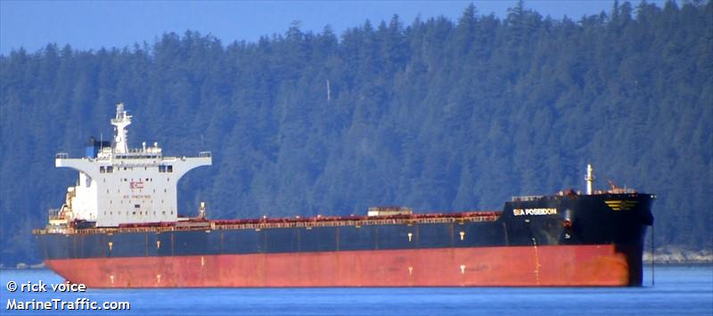 sea poseidon (Bulk Carrier) - IMO 9423061, MMSI 538003956, Call Sign V7UI7 under the flag of Marshall Islands