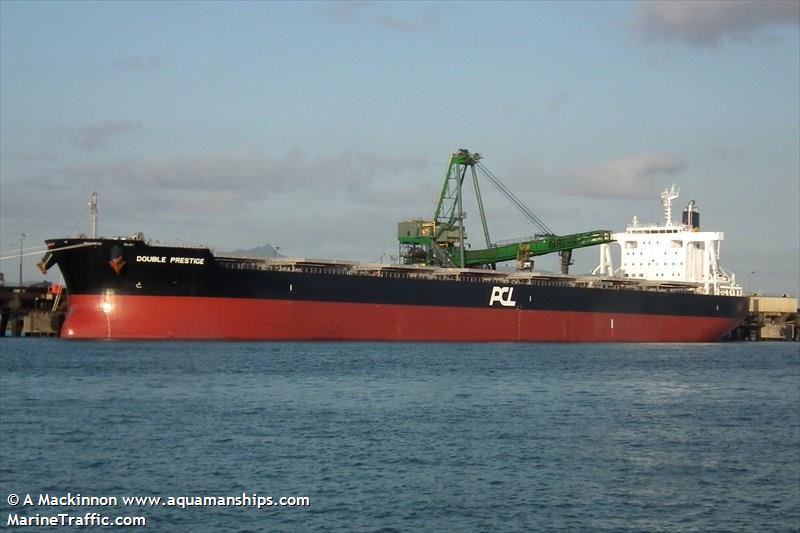 double prestige (Bulk Carrier) - IMO 9591583, MMSI 538004391, Call Sign V7WU2 under the flag of Marshall Islands