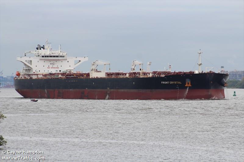 front crystal (Crude Oil Tanker) - IMO 9743186, MMSI 538007278, Call Sign V7FG4 under the flag of Marshall Islands