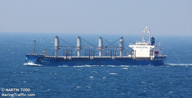 team samba (General Cargo Ship) - IMO 9302918, MMSI 538007349, Call Sign V7IA2 under the flag of Marshall Islands
