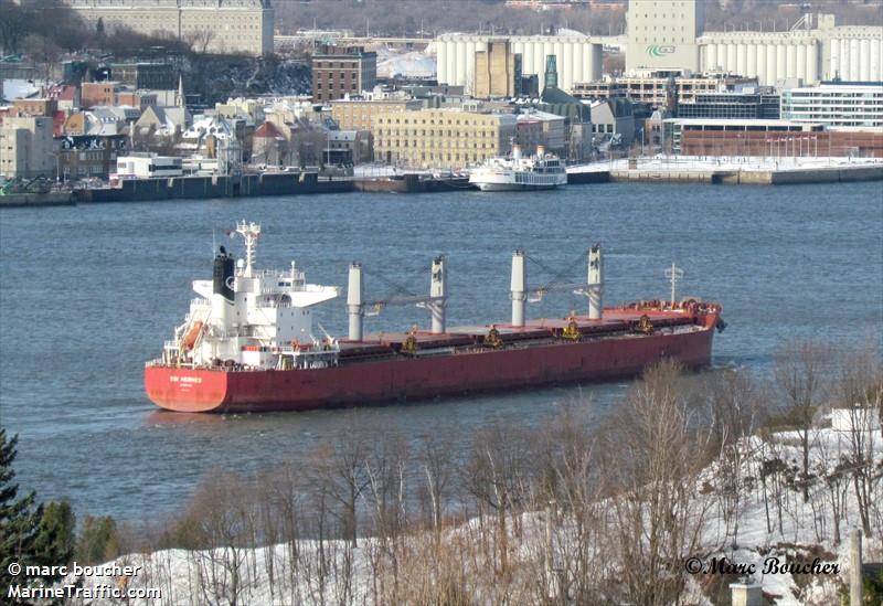 s hermes (Bulk Carrier) - IMO 9714721, MMSI 636017389, Call Sign D5KR2 under the flag of Liberia