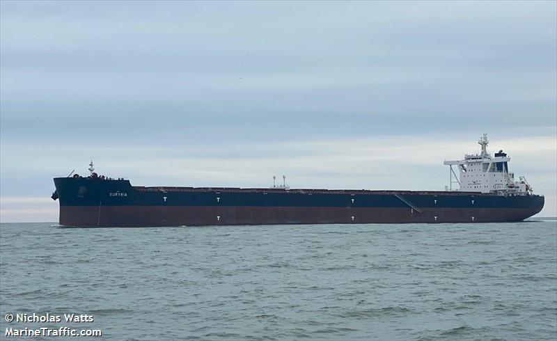 eurybia (Bulk Carrier) - IMO 9758674, MMSI 636019360, Call Sign D5UD5 under the flag of Liberia