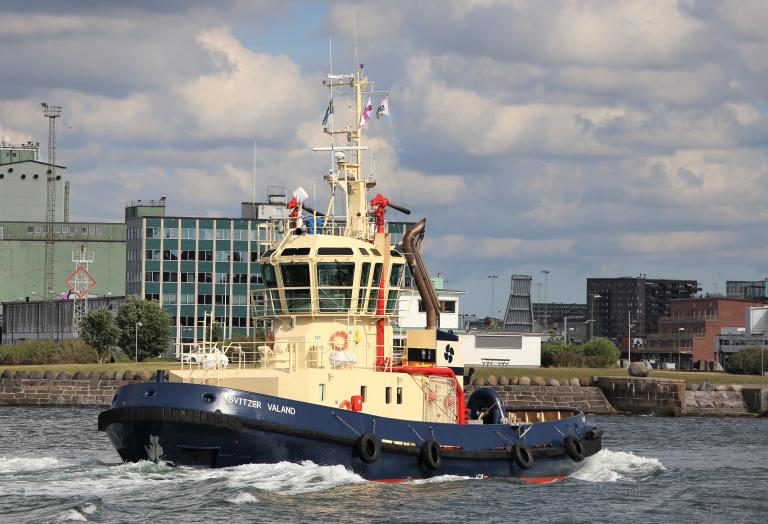 svitzer valand (Tug) - IMO 9157997, MMSI 219027893, Call Sign OZBT2 under the flag of Denmark