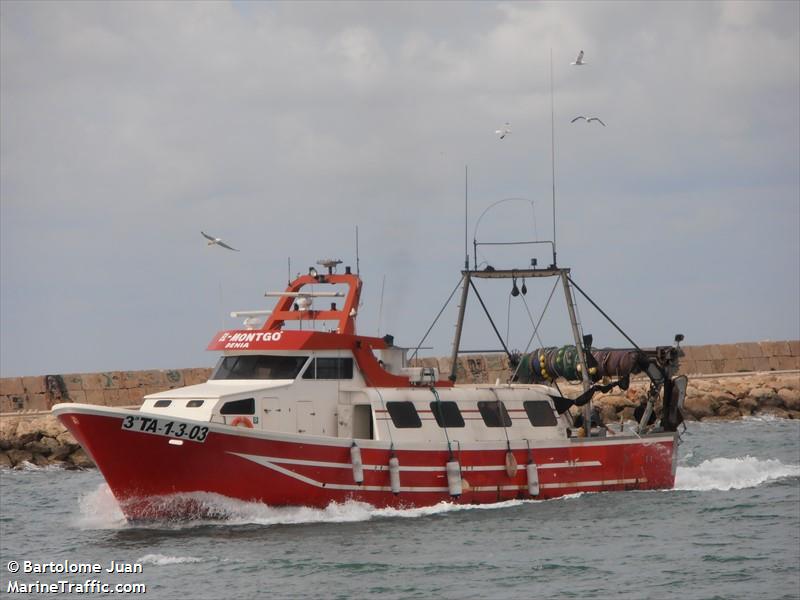el montgo (Fishing vessel) - IMO , MMSI 224093430, Call Sign EA7169 under the flag of Spain