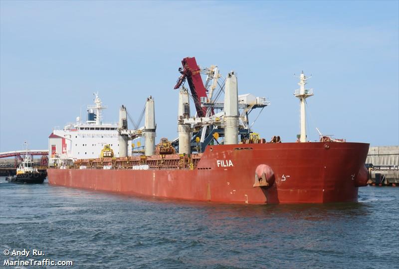 filia (Bulk Carrier) - IMO 9490868, MMSI 229396000, Call Sign 9HA3299 under the flag of Malta