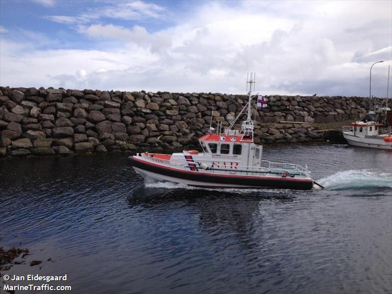 von (SAR) - IMO , MMSI 231108100, Call Sign XPF3600 under the flag of Faeroe Islands