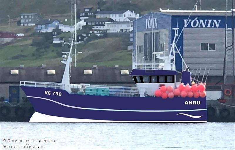 anru (Fishing vessel) - IMO , MMSI 231240000, Call Sign XPSI under the flag of Faeroe Islands