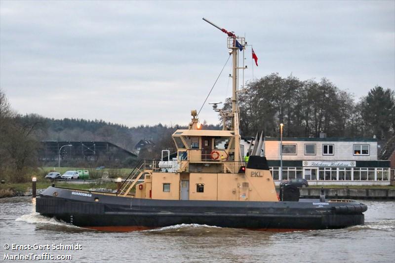 guardsman (Tug) - IMO 8521127, MMSI 232032165, Call Sign MIMA4 under the flag of United Kingdom (UK)