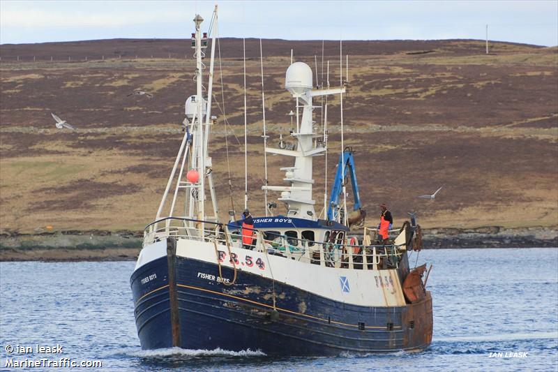 fv.fisher boys (Fishing vessel) - IMO , MMSI 234750000, Call Sign MXHY7 under the flag of United Kingdom (UK)