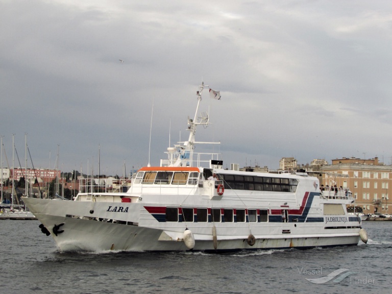 lara (Passenger Ship) - IMO 8846369, MMSI 238114040, Call Sign 9A4146 under the flag of Croatia