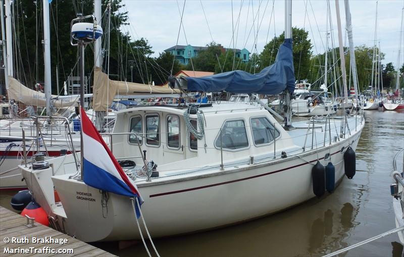 indeweer (Sailing vessel) - IMO , MMSI 244130197, Call Sign PC2775 under the flag of Netherlands