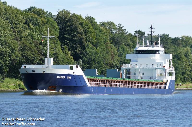 amber sky (General Cargo Ship) - IMO 9312688, MMSI 255806387, Call Sign CQEH8 under the flag of Madeira