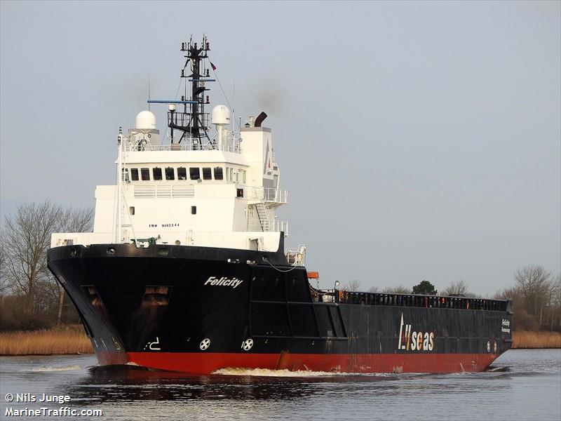 felicity (Offshore Tug/Supply Ship) - IMO 9182344, MMSI 258135000, Call Sign LNMG3 under the flag of Norway