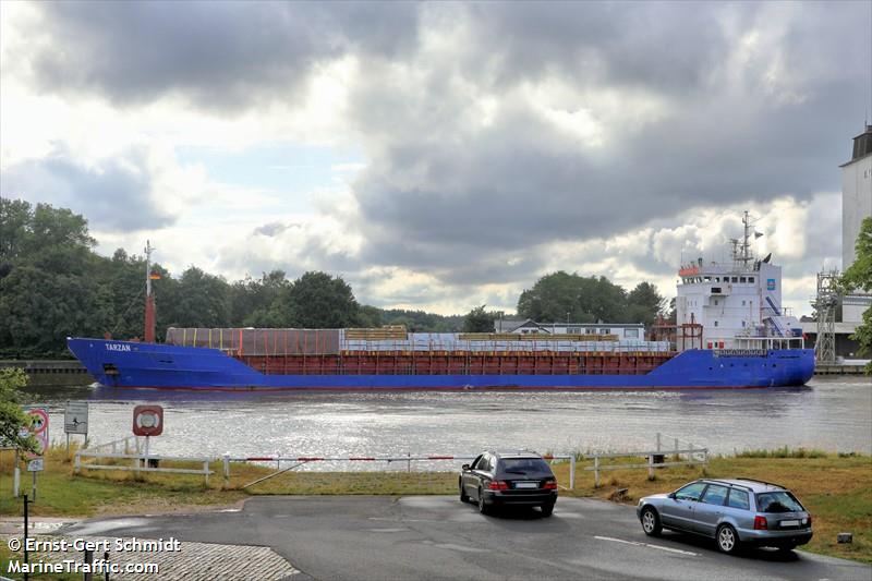 tarzan (General Cargo Ship) - IMO 9128336, MMSI 261000205, Call Sign SNNF under the flag of Poland