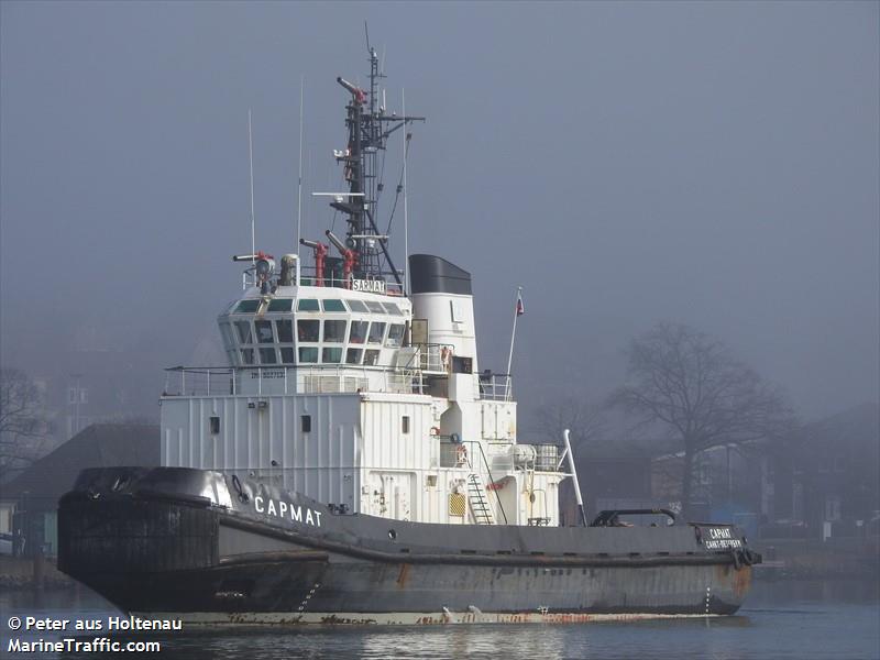 sarmat (Tug) - IMO 8027133, MMSI 273325230, Call Sign UBVK8 under the flag of Russia