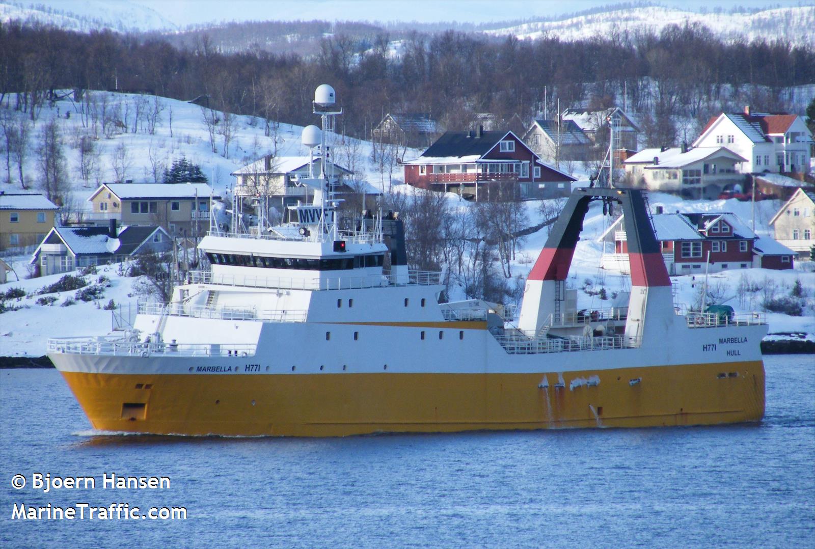 belomorsk (Fish Factory Ship) - IMO 8705008, MMSI 273370020, Call Sign UBJM2 under the flag of Russia