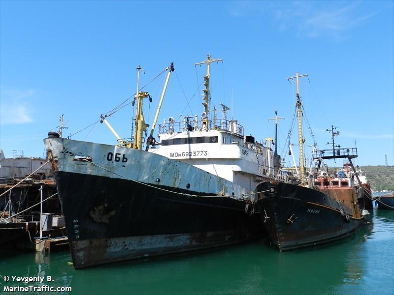ob (Fishing Vessel) - IMO 6923773, MMSI 273373840, Call Sign ----- under the flag of Russia