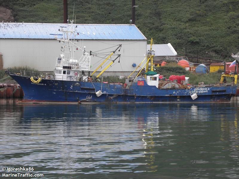 ostrovnoy-4 (Fishing Vessel) - IMO 2640440, MMSI 273398860, Call Sign UBCQ8 under the flag of Russia