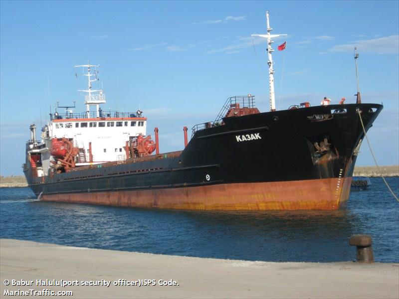 kazak (General Cargo Ship) - IMO 9202467, MMSI 273442130, Call Sign UBXQ under the flag of Russia