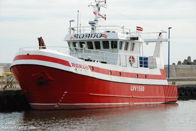 rondo (Fishing Vessel) - IMO 9282833, MMSI 275191000, Call Sign YL2493 under the flag of Latvia