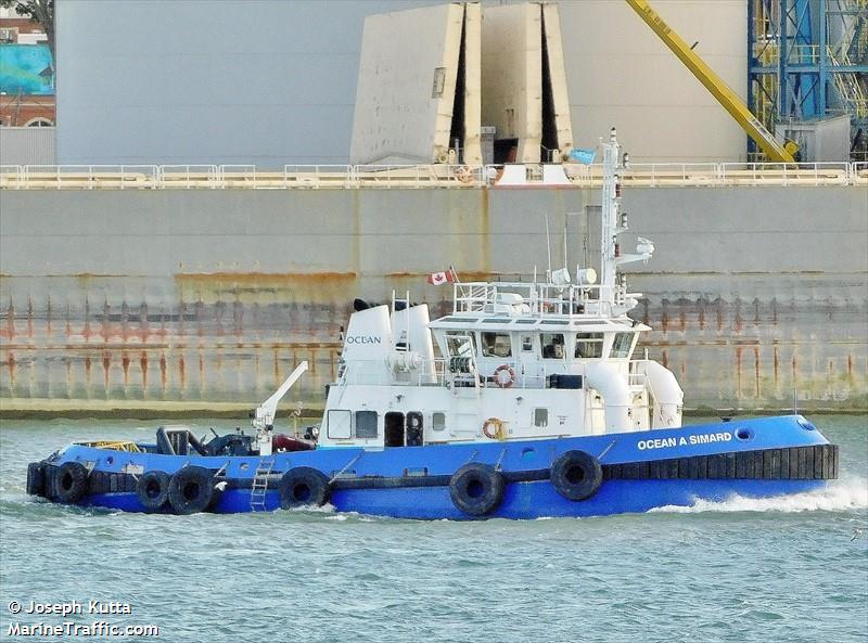 ocean a. simard (Tug) - IMO 8000056, MMSI 316026824, Call Sign VA7967 under the flag of Canada