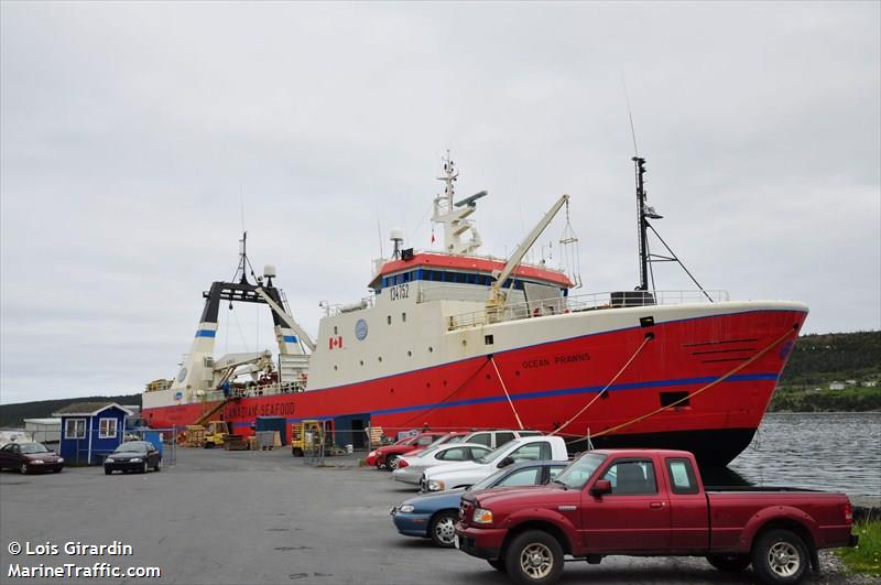ocean prawns (Fishing Vessel) - IMO 8505484, MMSI 316100000, Call Sign VOSN under the flag of Canada