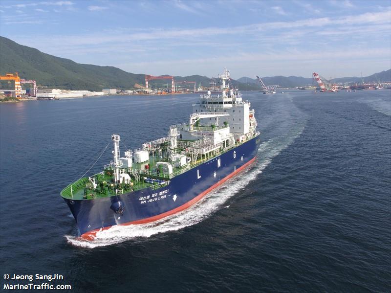 sm jeju lng1 (Bunkering Tanker) - IMO 9830745, MMSI 351605000, Call Sign 3FTI8 under the flag of Panama