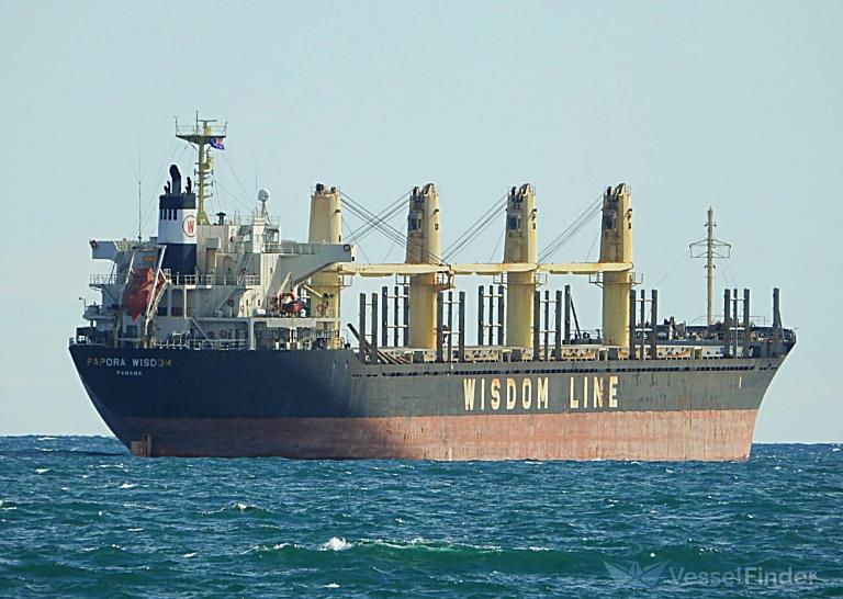 papora wisdom (Bulk Carrier) - IMO 9508718, MMSI 352955000, Call Sign 3FAD2 under the flag of Panama
