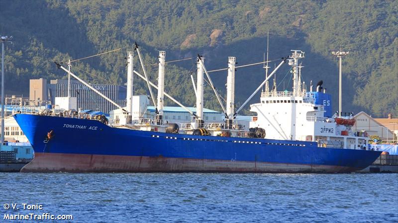 jonathan ace (Refrigerated Cargo Ship) - IMO 8221595, MMSI 355874000, Call Sign 3FPM2 under the flag of Panama