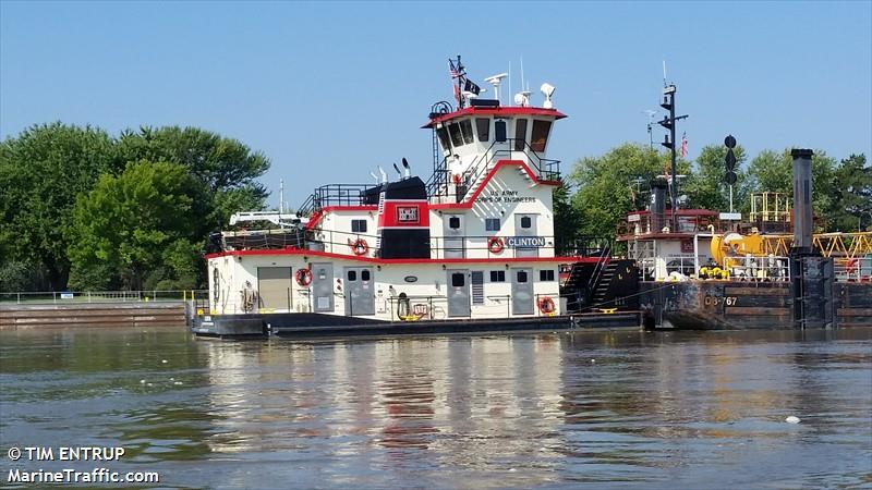 clinton (Towing vessel) - IMO , MMSI 369970502, Call Sign AEKE000 under the flag of United States (USA)