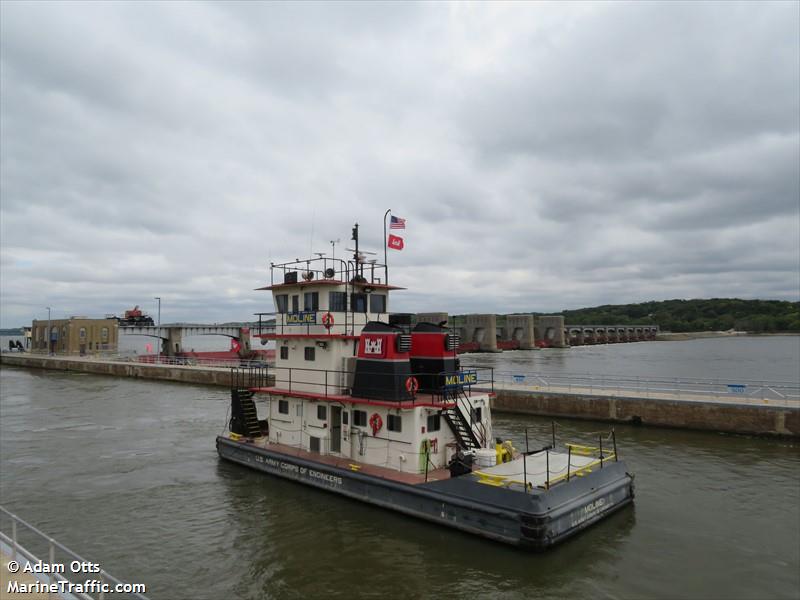 mv moline (Towing vessel) - IMO , MMSI 369970628, Call Sign AEMN under the flag of United States (USA)