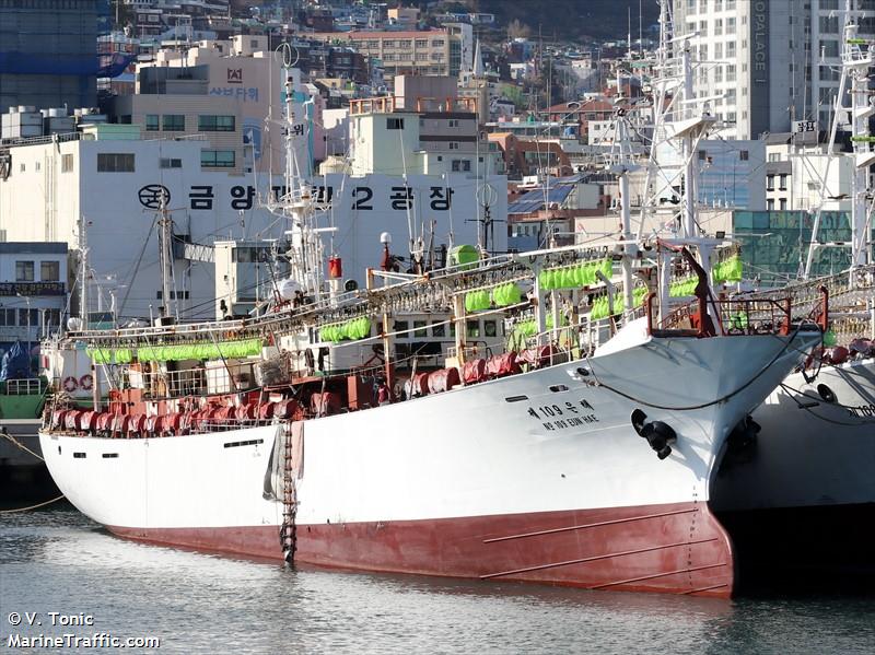 eunhae no.109 (Fishing Vessel) - IMO , MMSI 440201000, Call Sign 6KCD3 under the flag of Korea