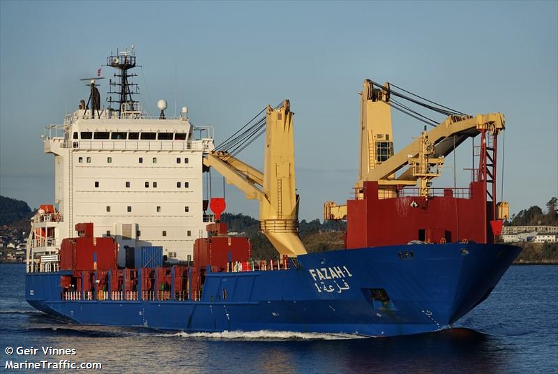 m.v fazah 1 (General Cargo Ship) - IMO 9331593, MMSI 471222000, Call Sign A6E2245 under the flag of United Arab Emirates (UAE)