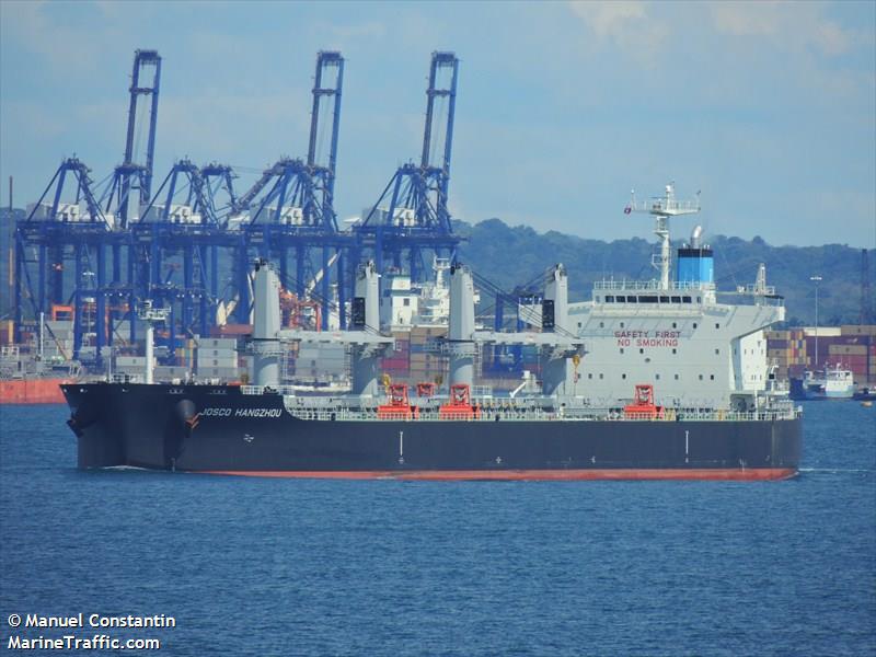 josco hangzhou (Bulk Carrier) - IMO 9638472, MMSI 477444400, Call Sign VRLE4 under the flag of Hong Kong