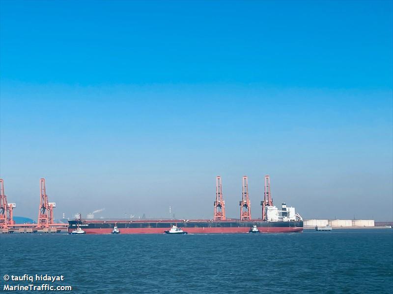 ore dongjiakou (Bulk Carrier) - IMO 9532513, MMSI 477510300, Call Sign VRPG9 under the flag of Hong Kong