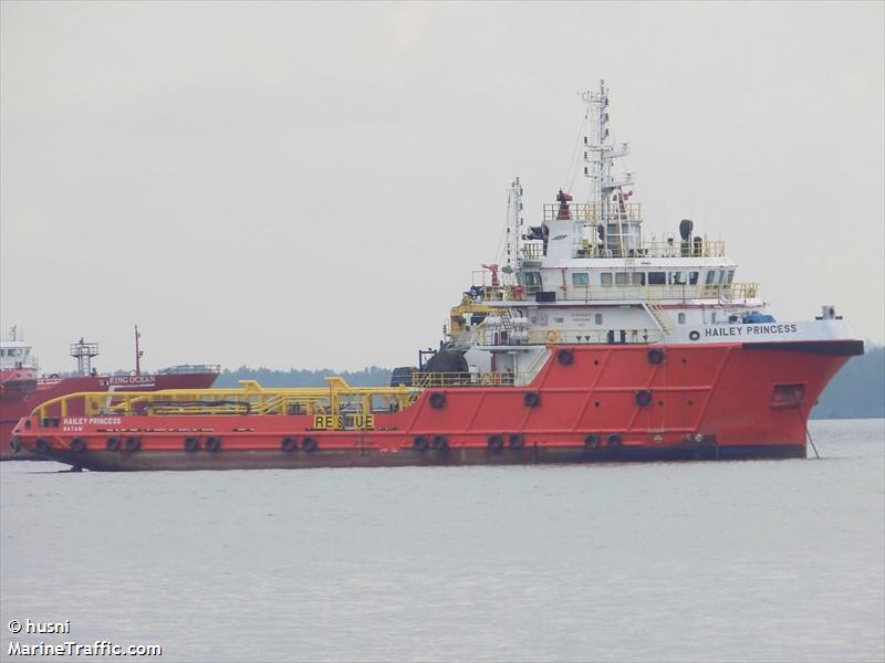 hailey princess (Offshore Tug/Supply Ship) - IMO 9680504, MMSI 525003221, Call Sign JZMP under the flag of Indonesia
