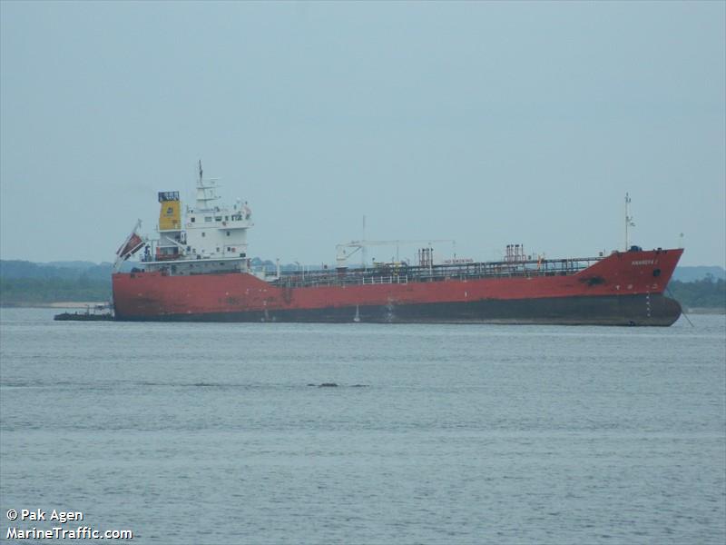 anargya i (Oil Products Tanker) - IMO 9576648, MMSI 525101819, Call Sign YDDR2 under the flag of Indonesia
