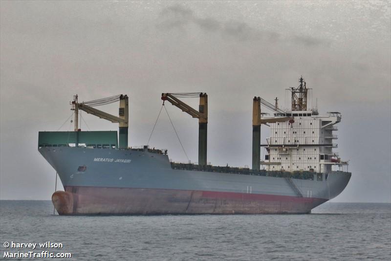 meratus jayagiri (Container Ship) - IMO 9213117, MMSI 525125019, Call Sign YCVT2 under the flag of Indonesia