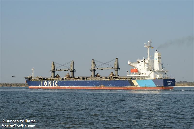 ionic storm (Bulk Carrier) - IMO 9332963, MMSI 538005190, Call Sign V7BQ9 under the flag of Marshall Islands