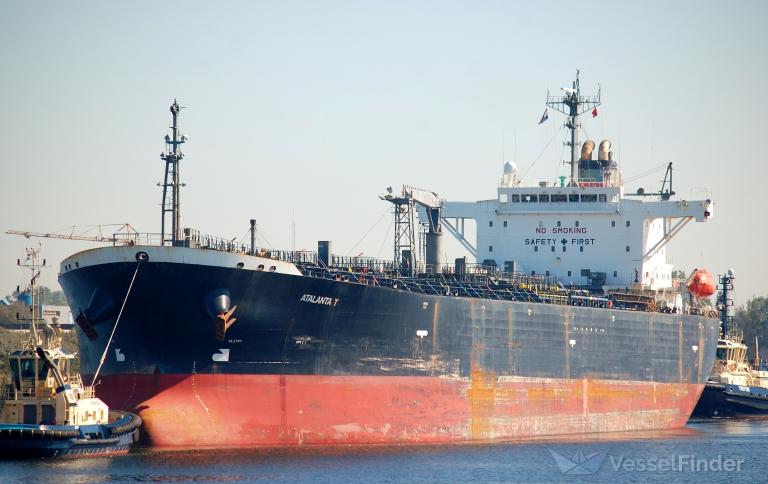 atalanta t (Oil Products Tanker) - IMO 9450789, MMSI 538008124, Call Sign V7JQ4 under the flag of Marshall Islands