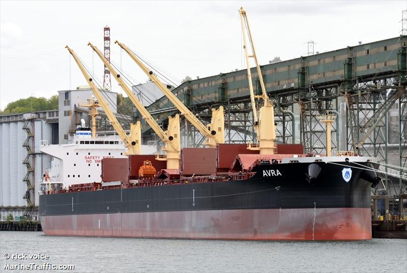 avra (Bulk Carrier) - IMO 9859791, MMSI 538008378, Call Sign V7A2295 under the flag of Marshall Islands