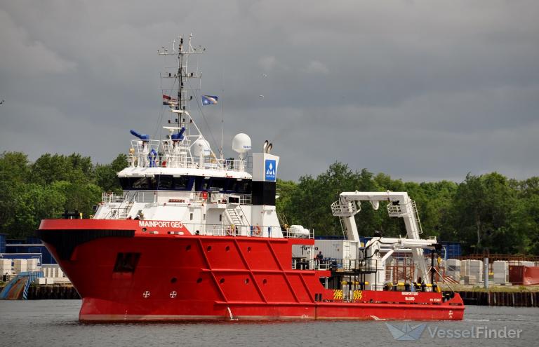 mainport geo (Offshore Tug/Supply Ship) - IMO 9723667, MMSI 538009069, Call Sign V7A4270 under the flag of Marshall Islands